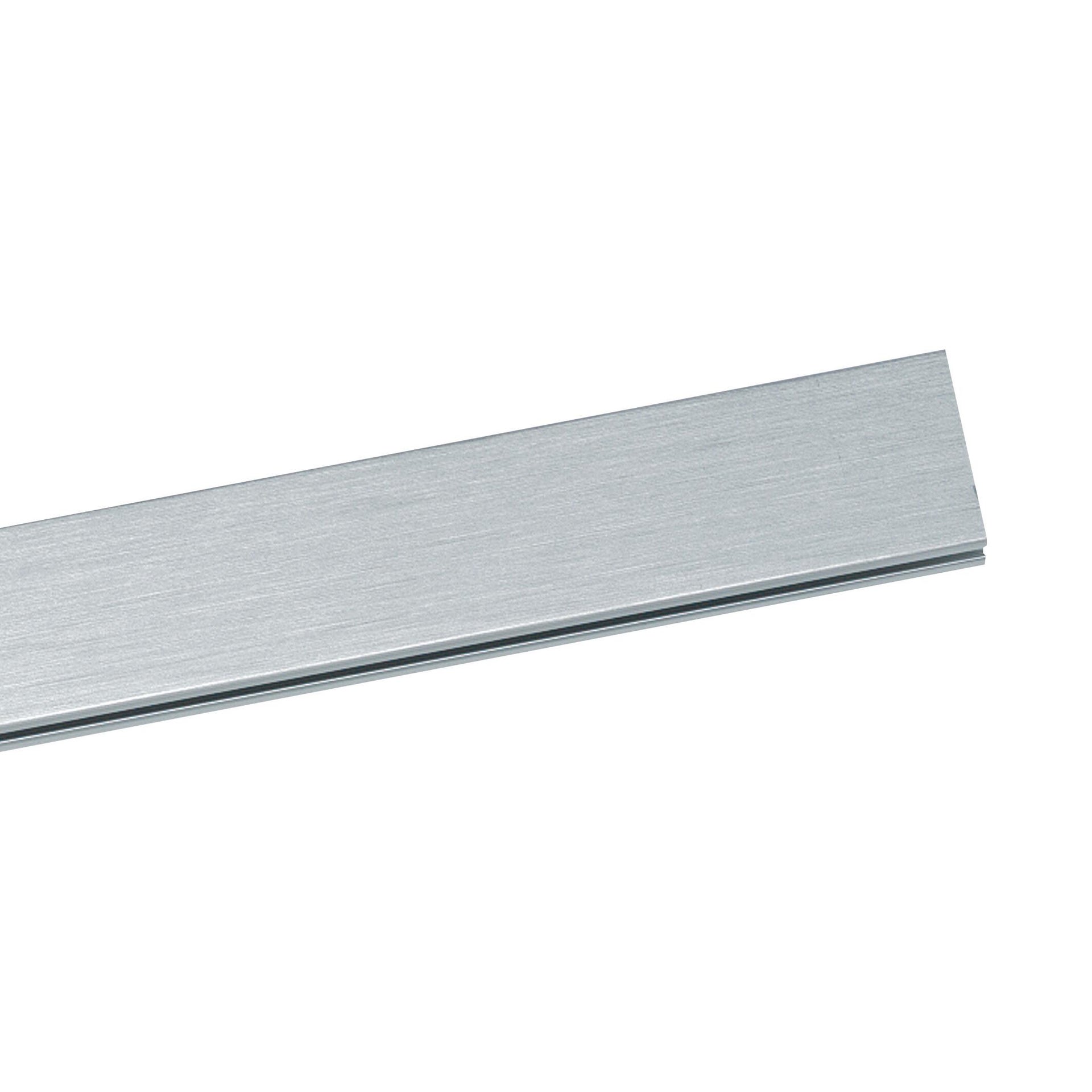 Binario per cornice Gallery in alluminio argento