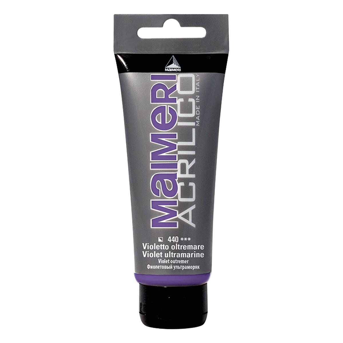 Colore acrilico MAIMERI 0.75 L violetto oltremare