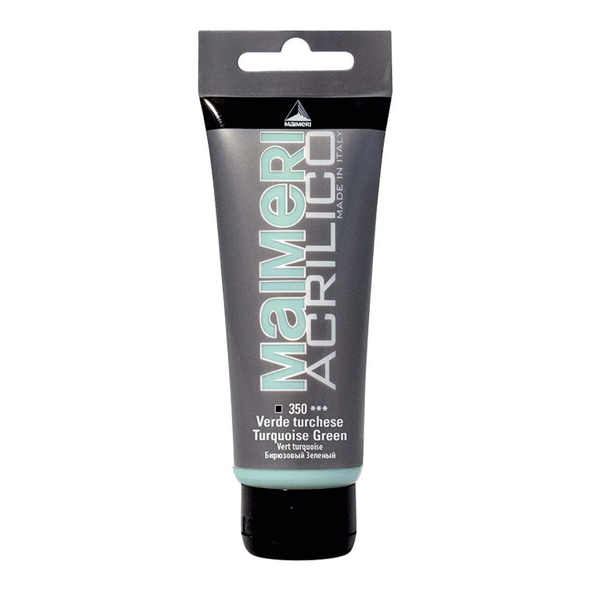 Colore acrilico MAIMERI 0.75 L verde turchese