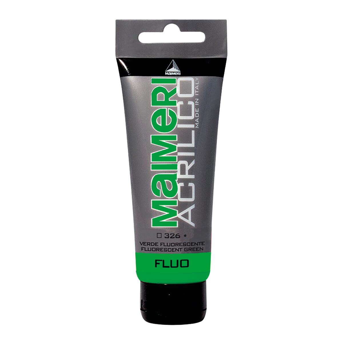 Colore acrilico MAIMERI 0.75 L verde fluorescente