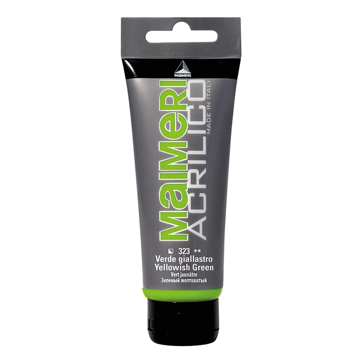 Colore acrilico MAIMERI 0.75 L verde giallastro