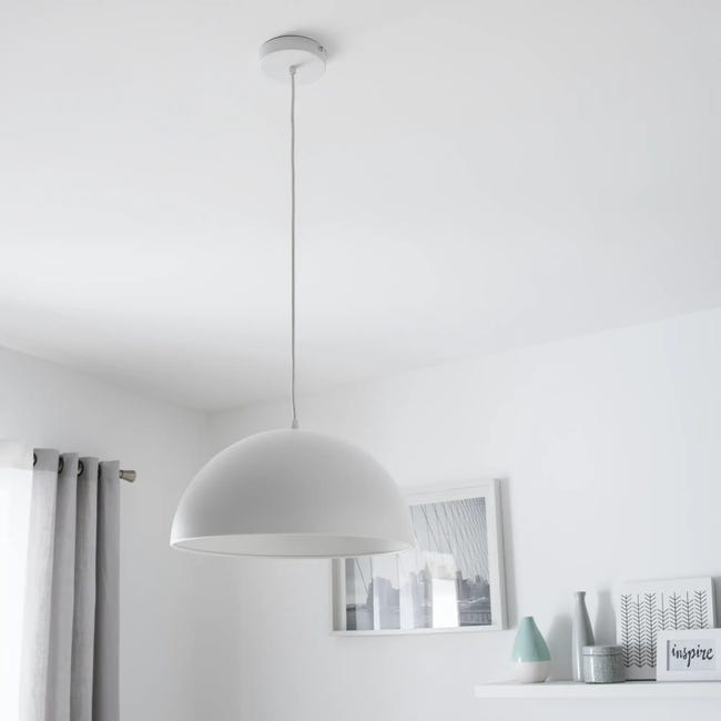 Lampadario Design Cedar bianco in metallo, D. 38 cm, INSPIRE - 1