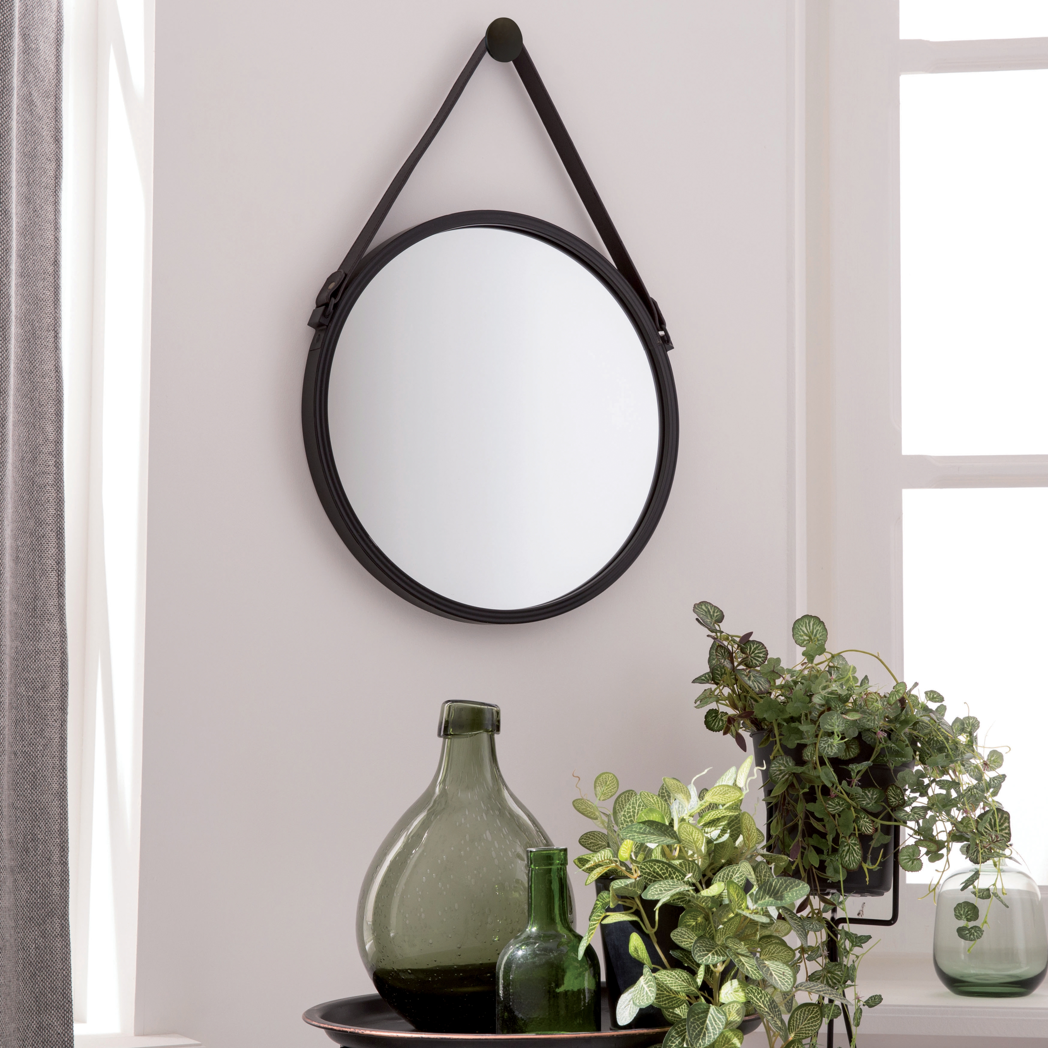 Specchio da parete tondo Barbier nero 41 cm INSPIRE - 6