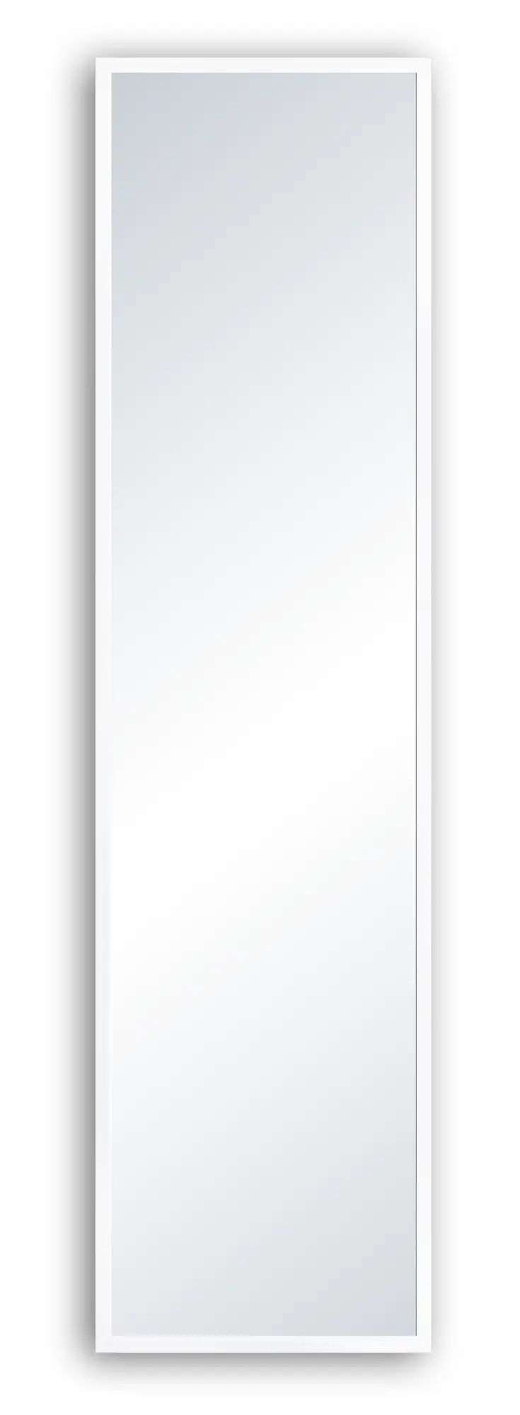 war Wither 鍔 Specchio da parete rettangolare Milo bianco 30x120 cm INSPIRE | Leroy Merlin