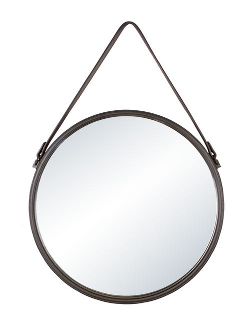 Specchio da parete tondo Barbier nero 41 cm INSPIRE - 1