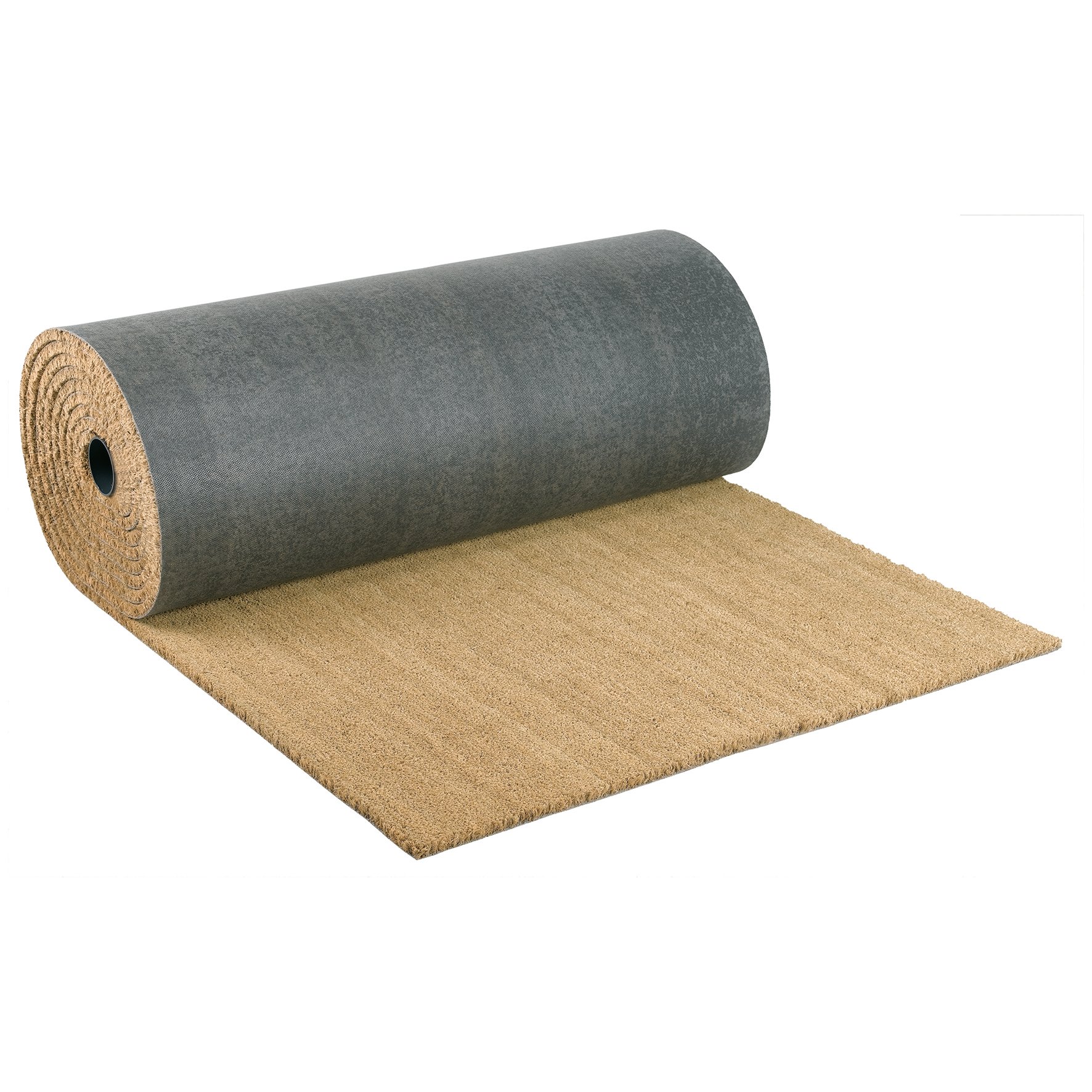 Zerbino In Cocco Beige Su Misura Velcoc | Spessore 23 Mm | Tappeto Ingresso Naturale | Ordine A Multipli Di 10 Cm (es. 100x50 Cm = 5 Pezzi)