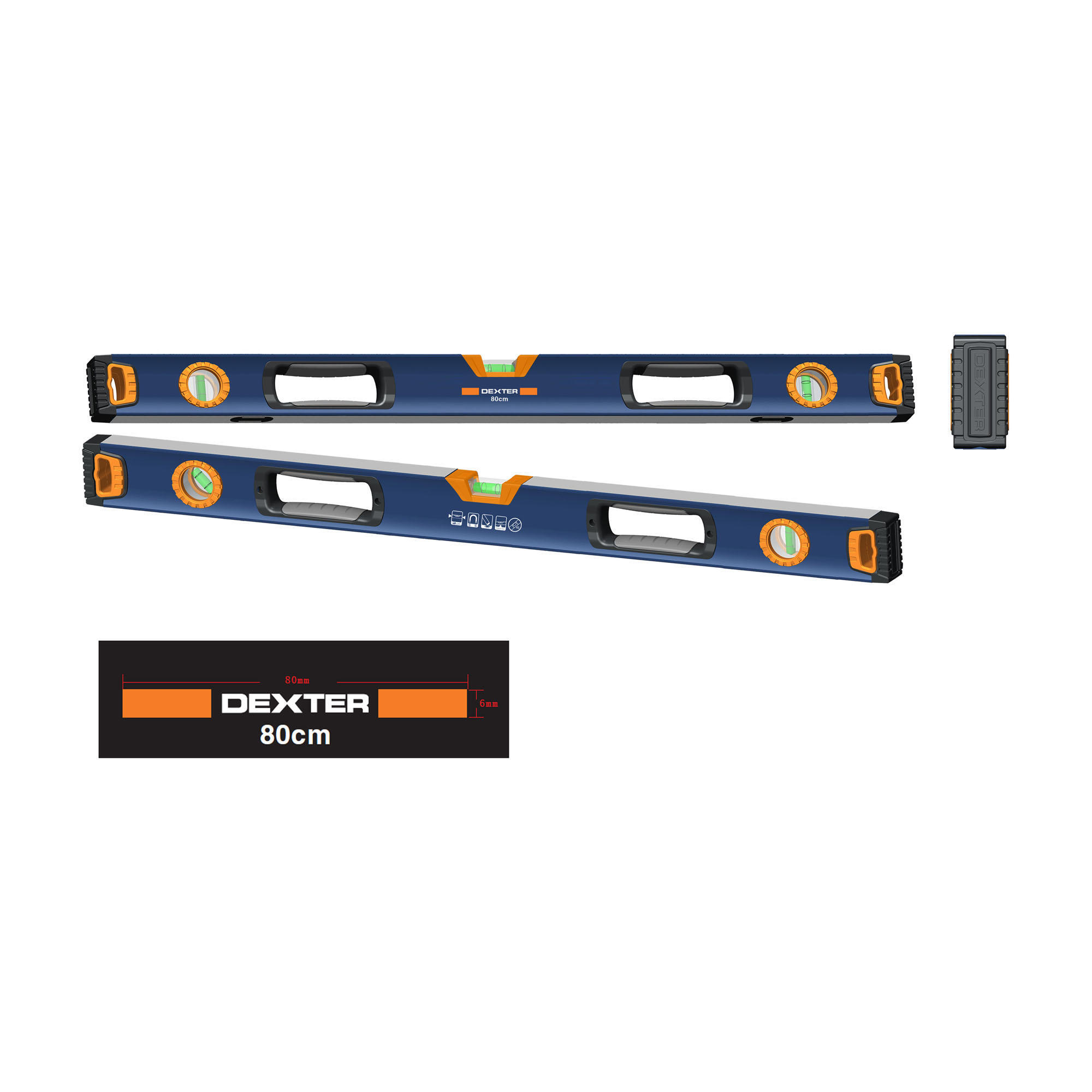 Livella Manuale Magnetica Rettangolare STANLEY Classic 150 Cm 3 Fiale - Foto 12