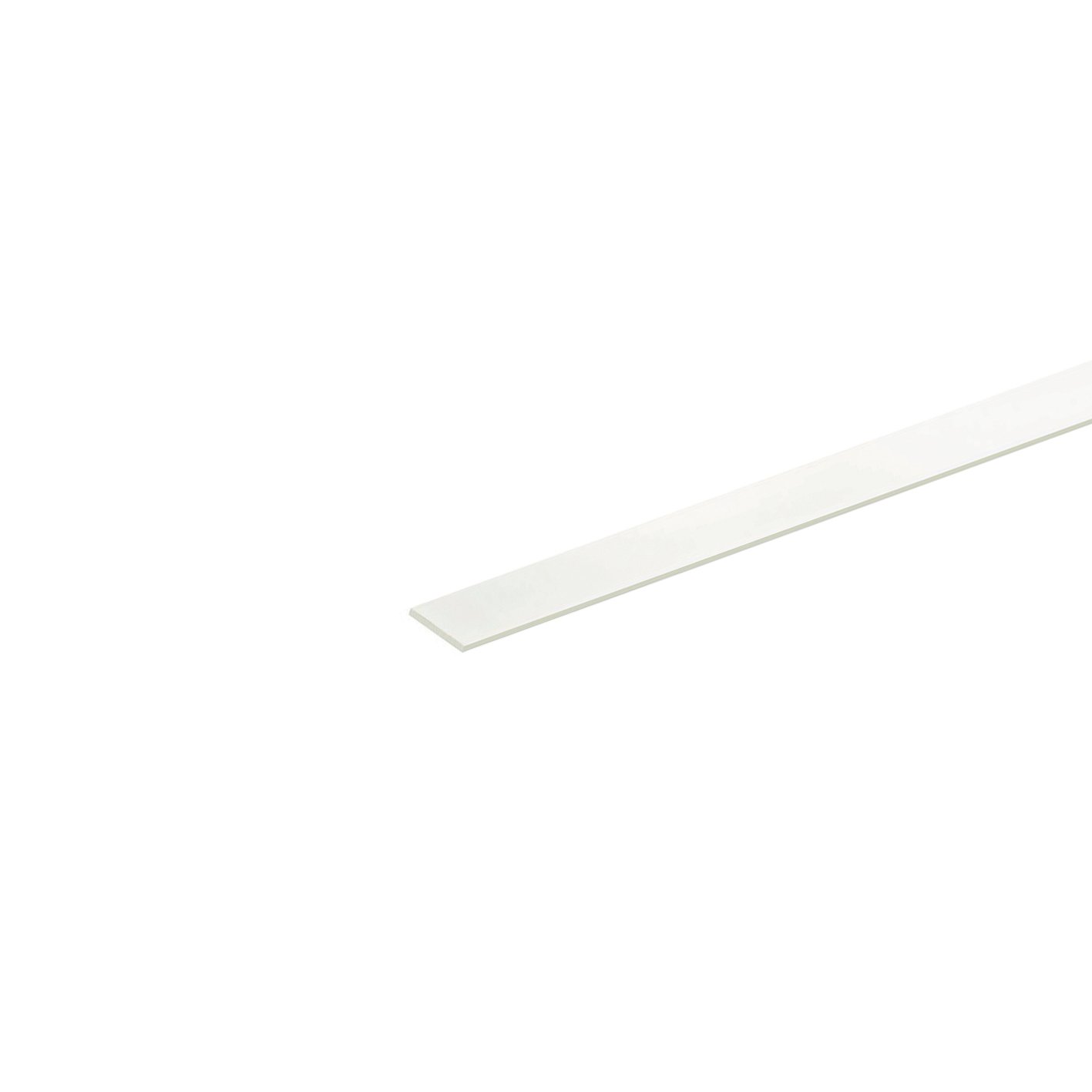 Profilo piatto ARCANSAS in pvc 1 m x 2.5 cm bianco