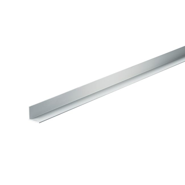 Profilo angolare simmetrico ARCANSAS in alluminio 2 m x 1 cm argento - 1