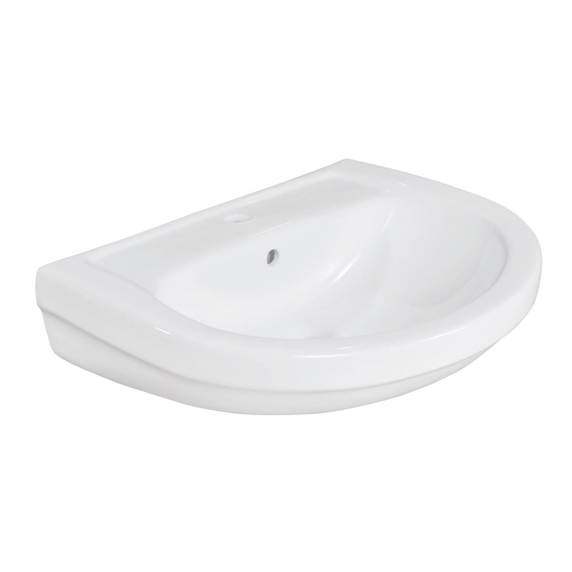 Lavabo Lake L 60 x P 45.5 cm in ceramica bianco