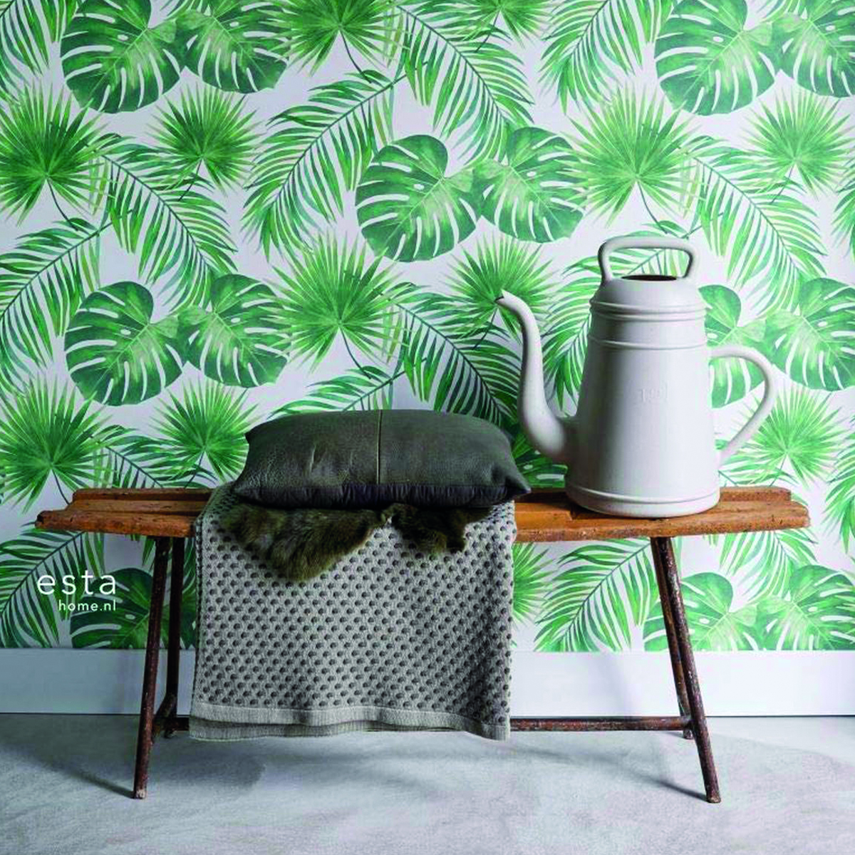 Carta Da Parati Foglie Tropicali Verde 53 Cm X 10 05 M Leroy Merlin