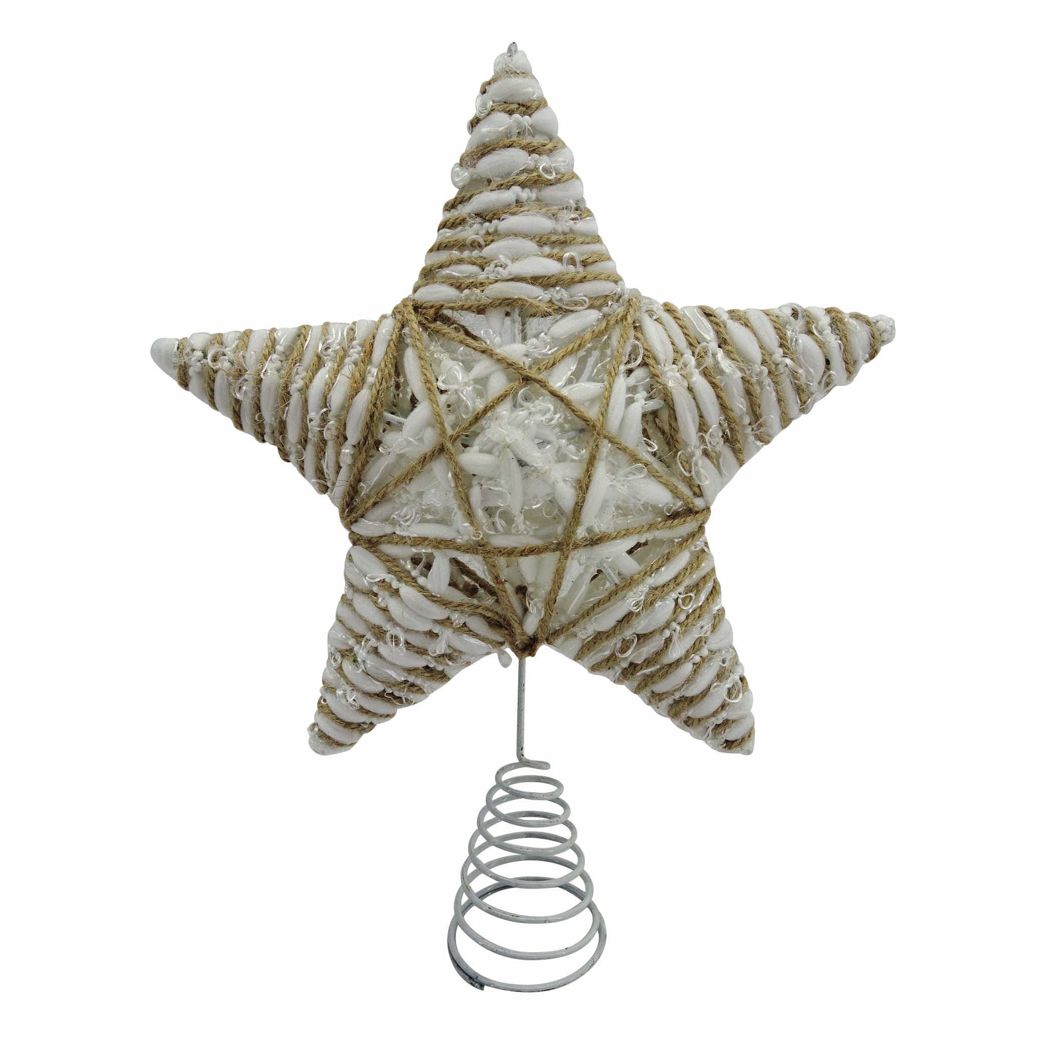 Decorazioni In Legno Albero Di Natale Puntale per albero di natale Stella multicolorein metallo H 31 cm