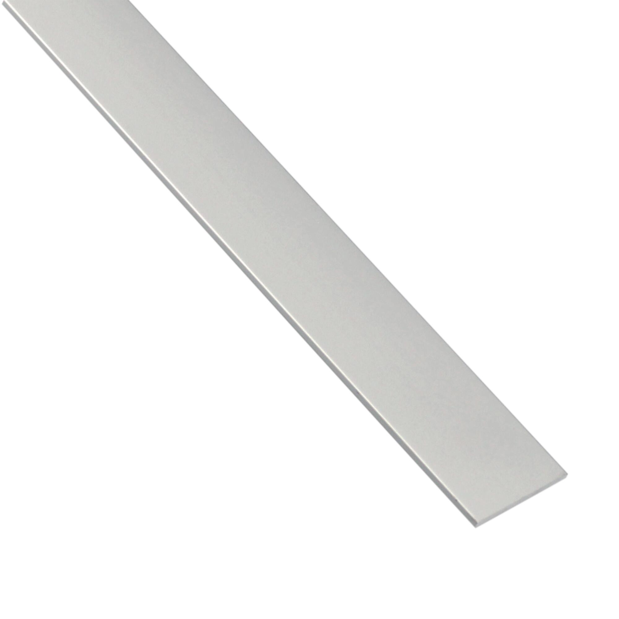 Profilo piatto STANDERS in alluminio 2.6 m x 3 cm grigio - 1