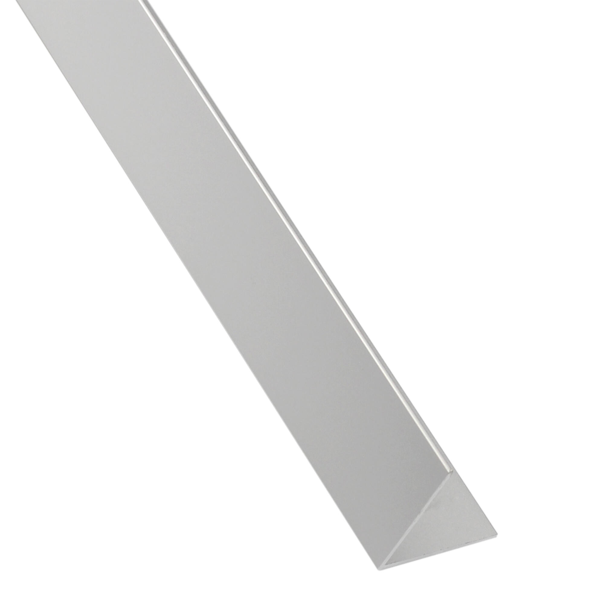 Profilo angolare simmetrico STANDERS in alluminio 2.6 m x 3 cm grigio - 1