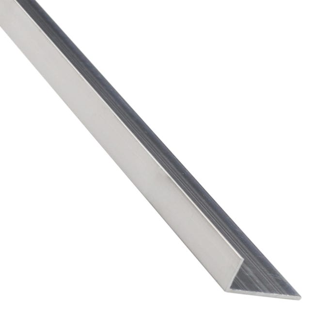 Profilo angolare asimmetrico STANDERS in alluminio 2.6 m x 1.1 cm grigio - 1
