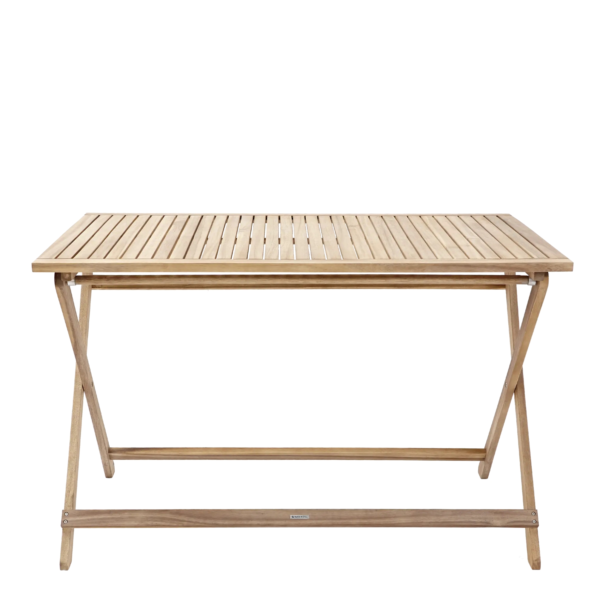 Tavolo da giardino rettangolare Solis NATERIAL con piano in legno L 70 x L 114 cm - 10