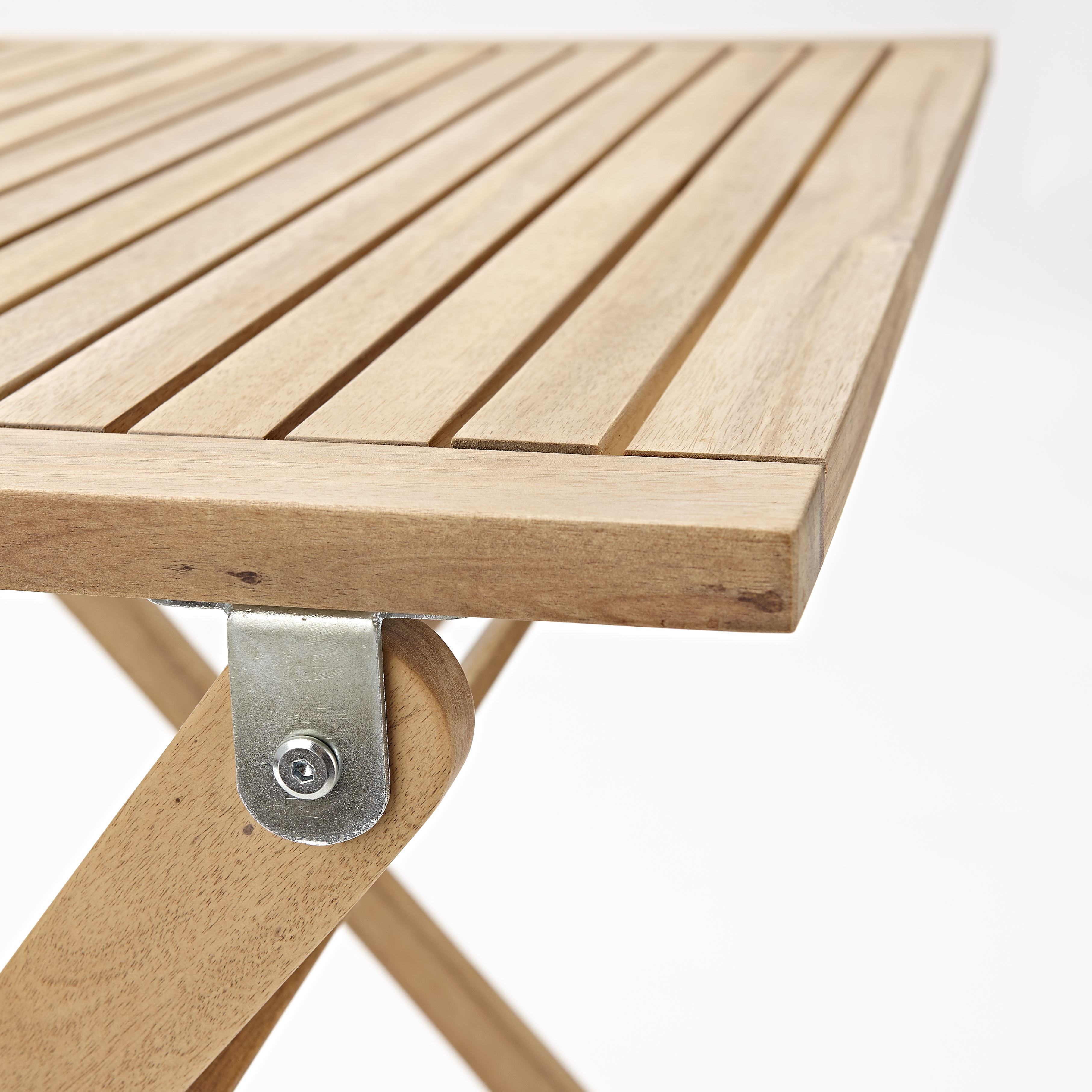 Tavolo da giardino quadrato Solis NATERIAL con piano in legno L 70 x L 70 cm - 9