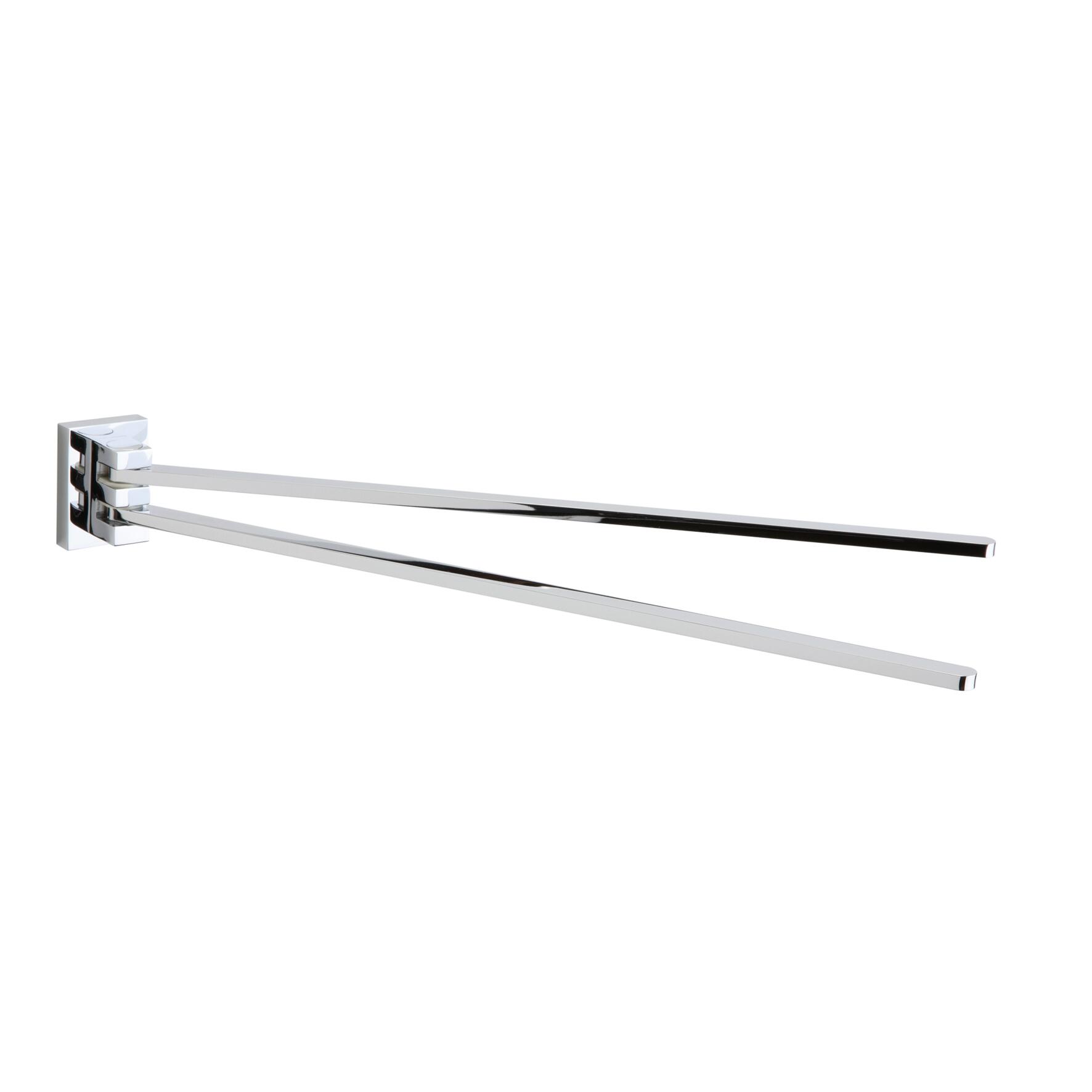 Porta salviette a snodo Smart cromo cromato L 37 cm
