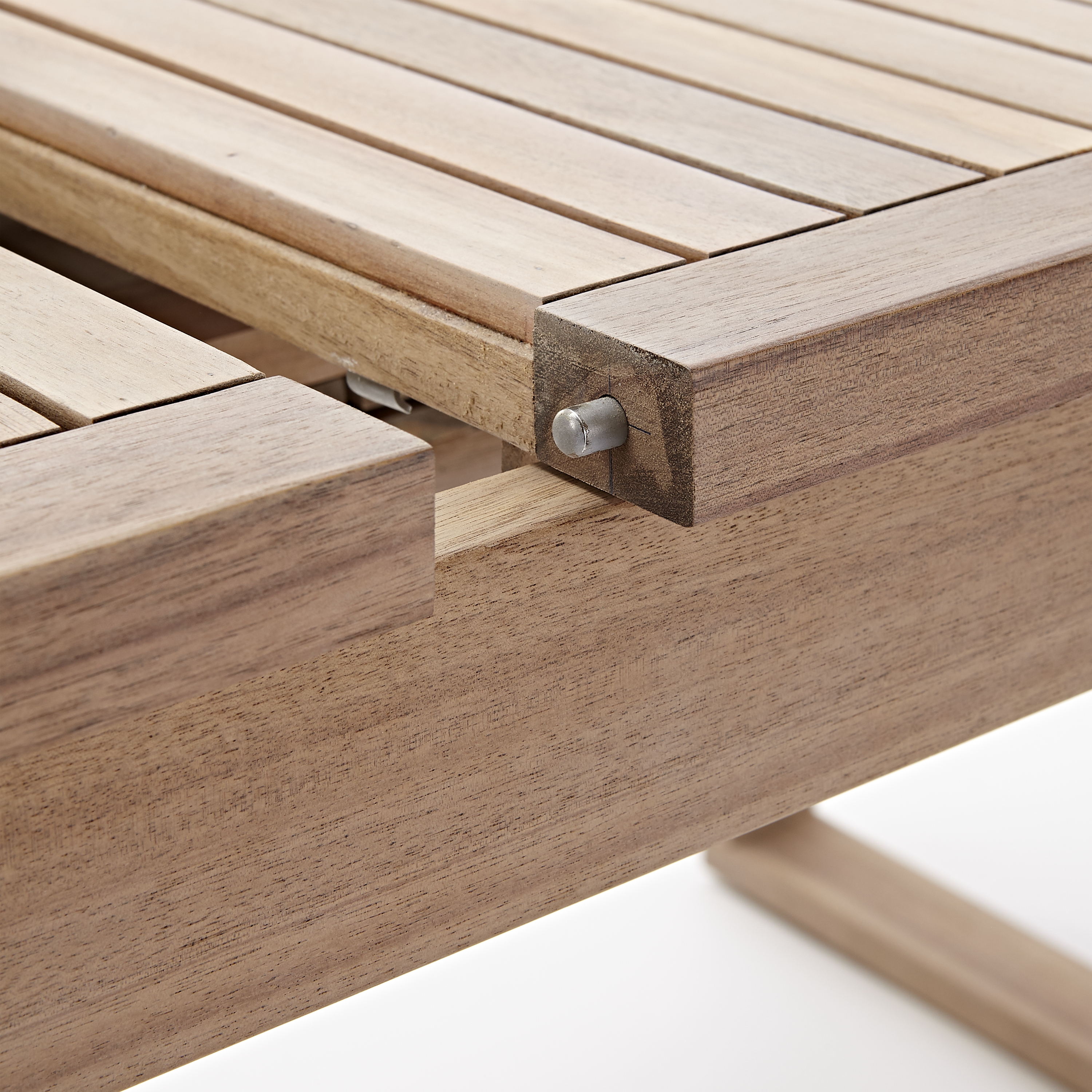 Tavolo da giardino allungabile rettangolare Solaris NATERIAL con piano in legno L 180/240 x P 90 cm - 30