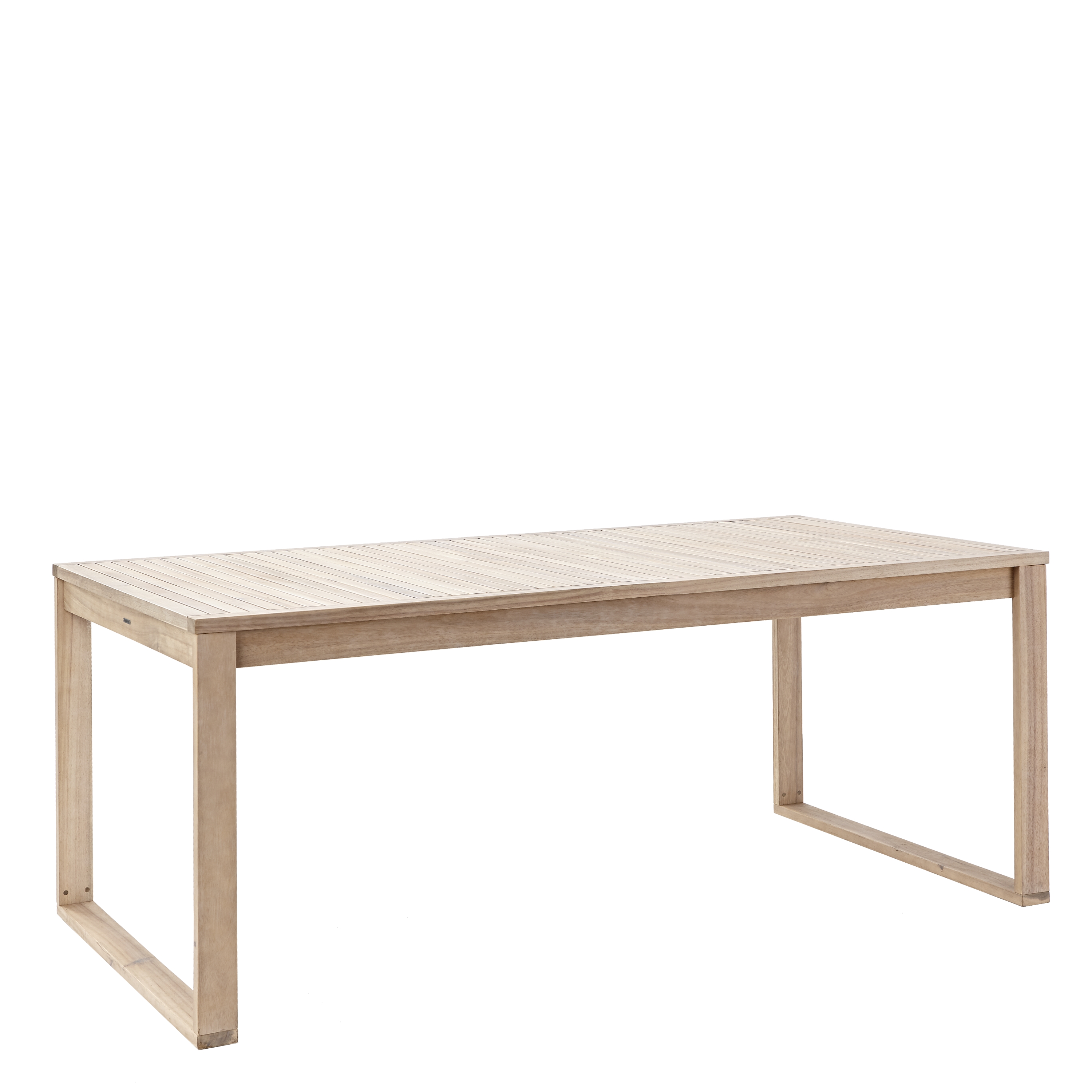 Tavolo da giardino allungabile rettangolare Solaris NATERIAL con piano in legno L 180/240 x P 90 cm - 1