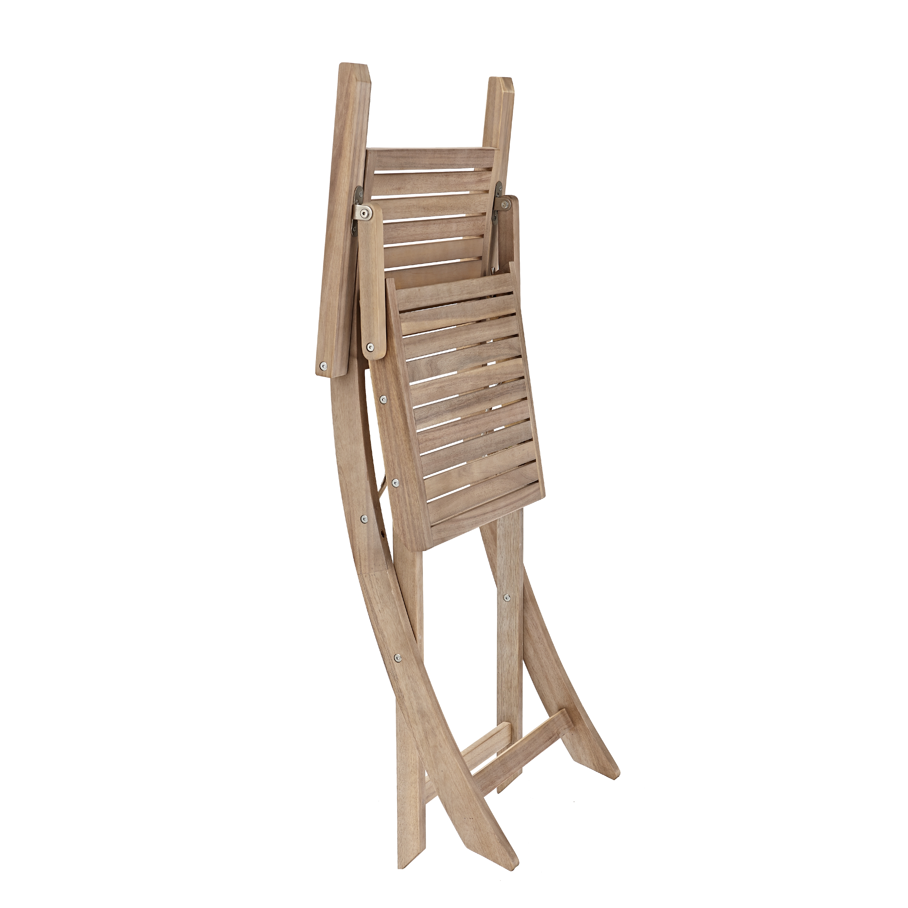Sedia con braccioli senza cuscino pieghevole in legno Solaris NATERIAL colore acacia - 20