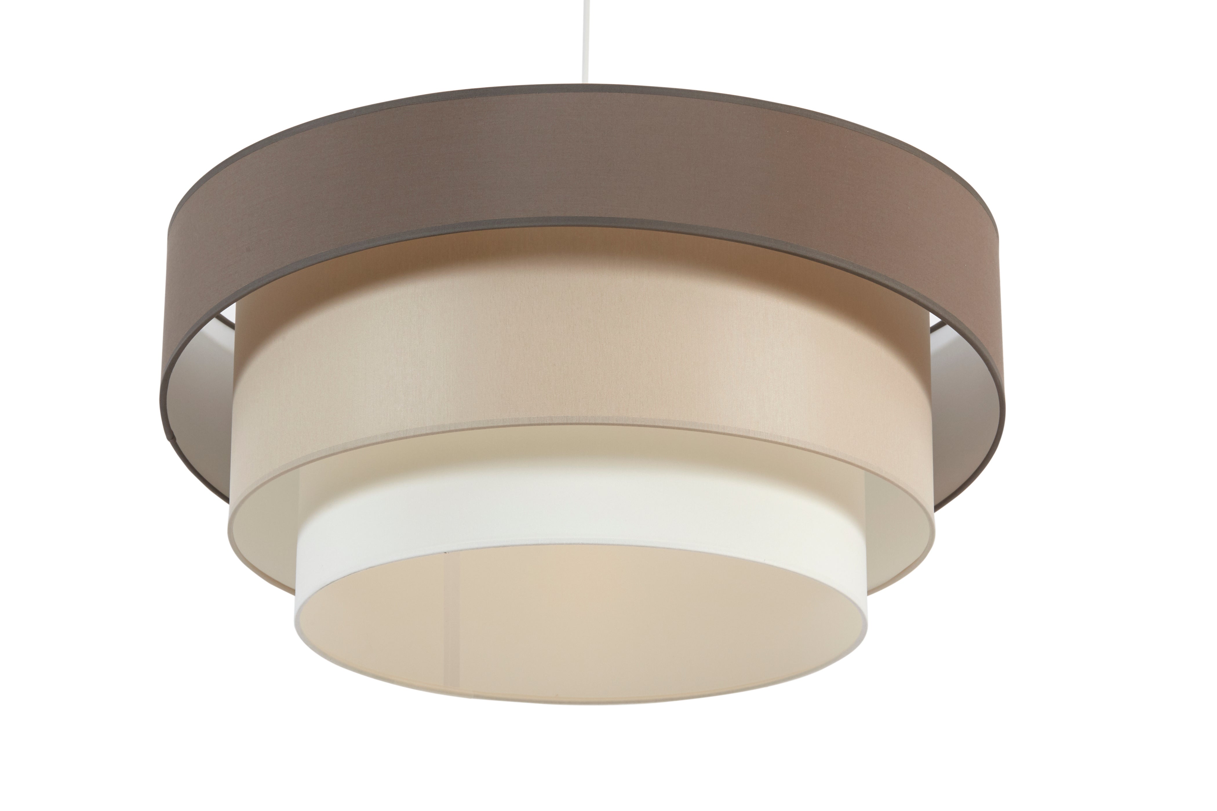 Lampadario Moderno KIT+1 PACK 3 LAMPADINE Triplo Marrone, Tortora ...