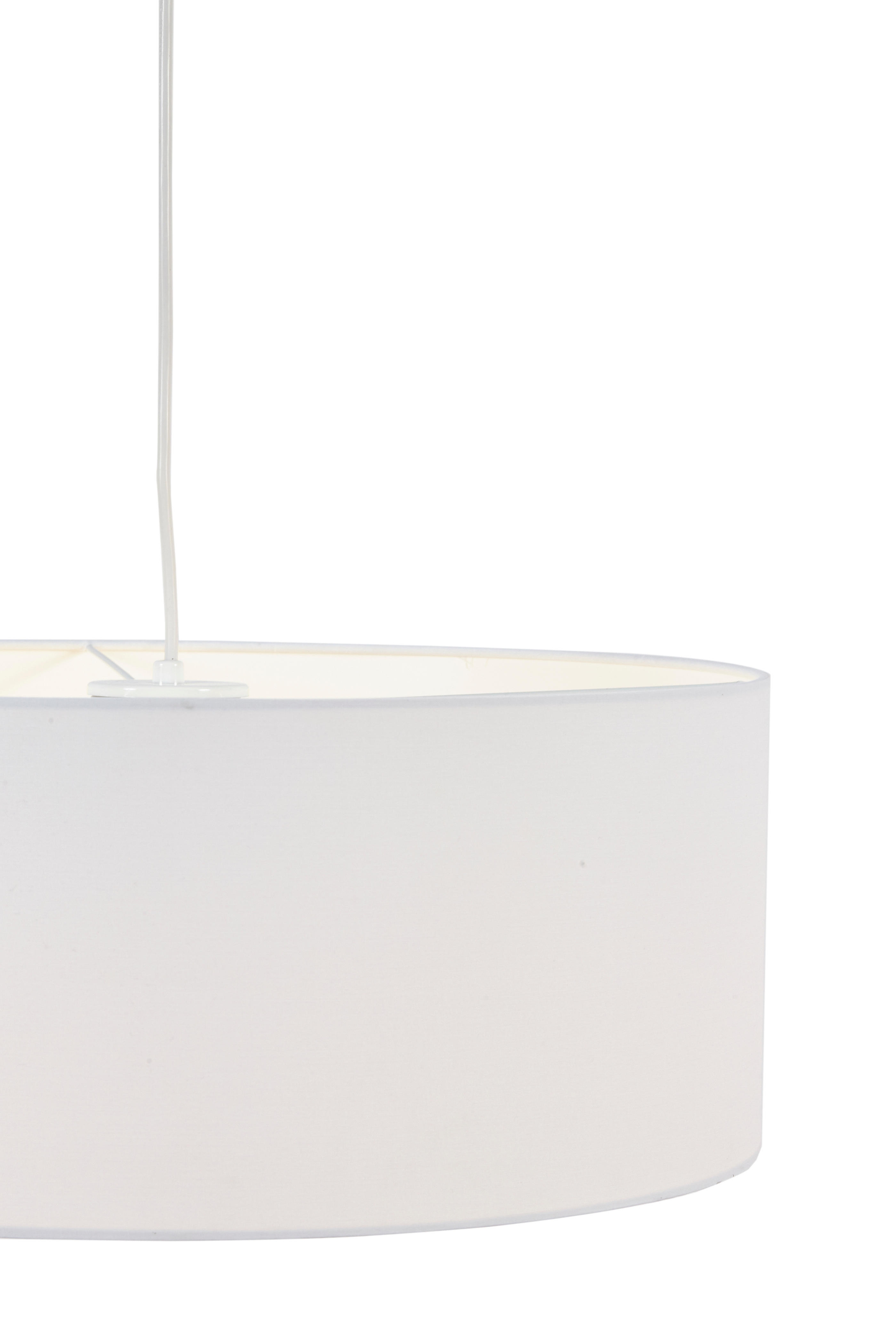 Lampadario Moderno Sitia bianco in tessuto, D. 48 cm, 3 luci, INSPIRE - 6