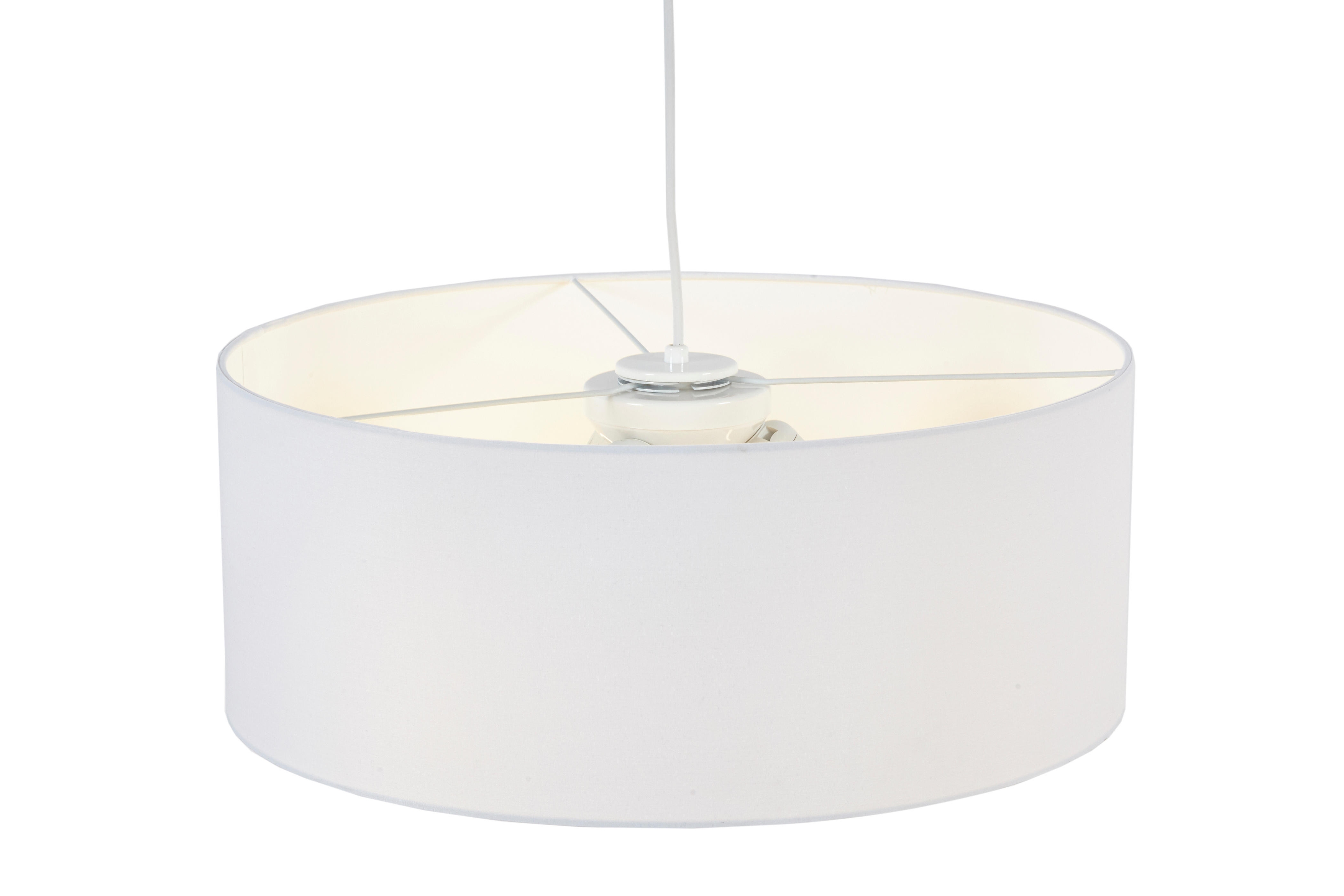 Lampadario Moderno Sitia bianco in tessuto, D. 48 cm, 3 luci, INSPIRE - 14