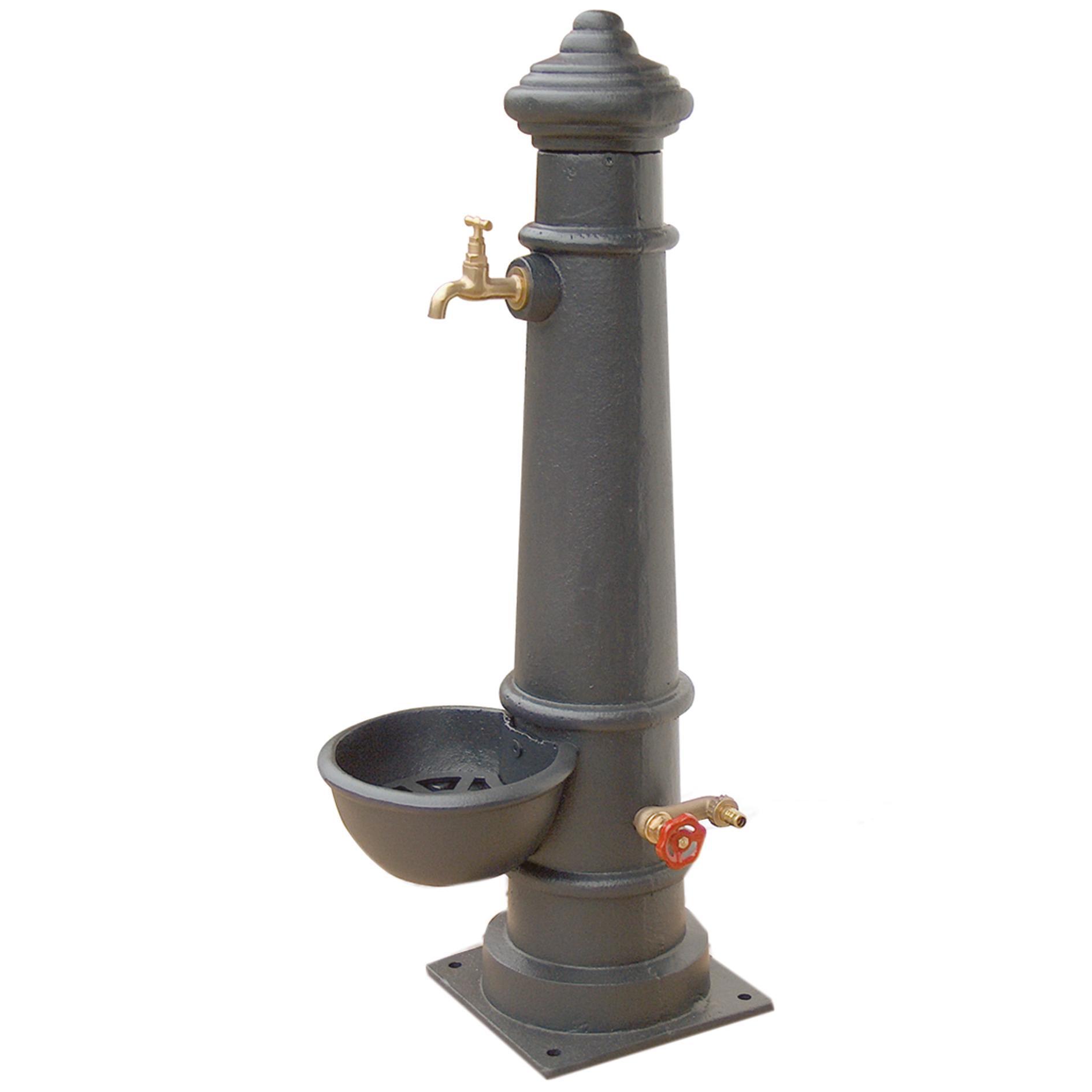 Fontana a colonna Apulia Smart in ghisa H 92 cm, 25 x 36 cm
