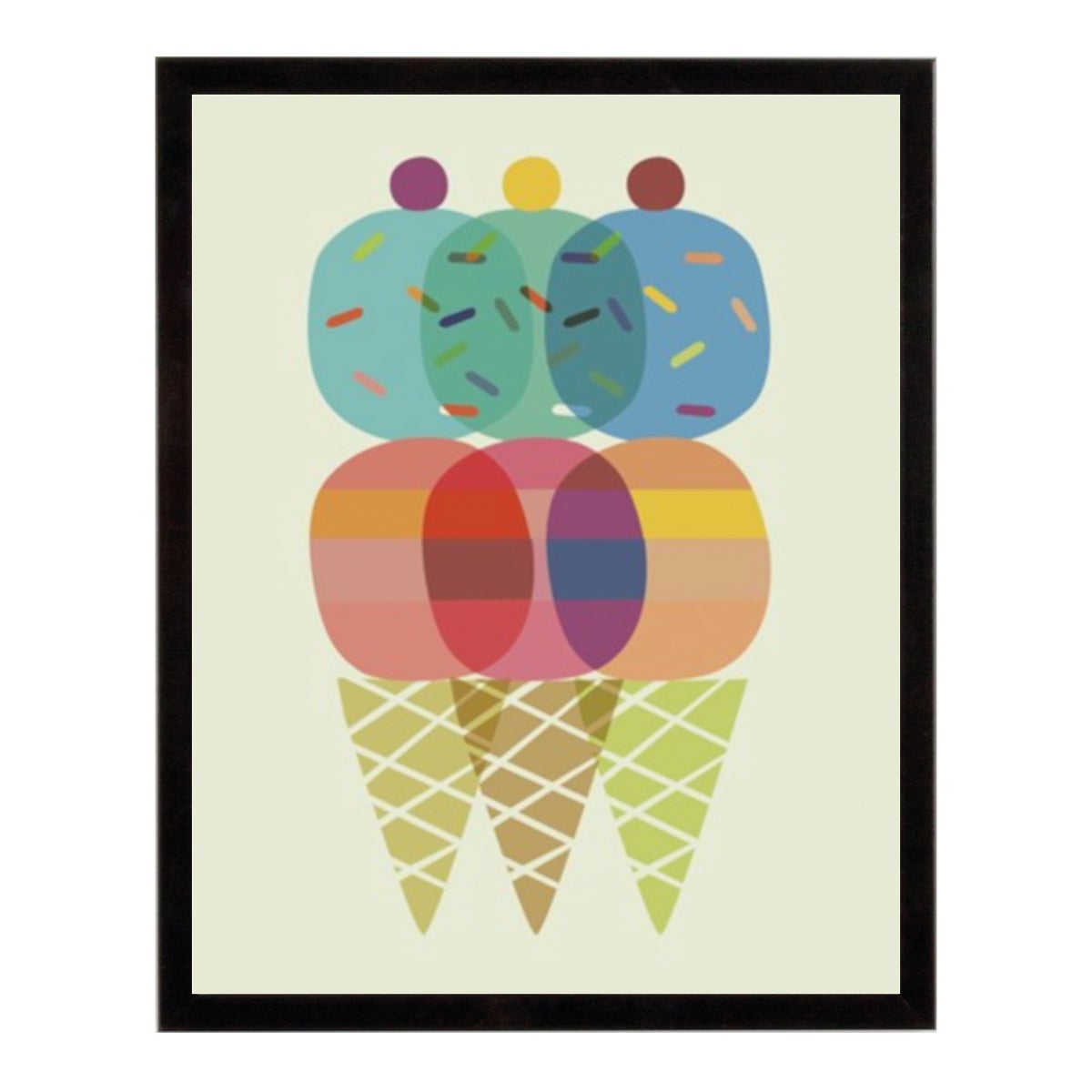 Stampa incorniciata Cone De Glace 20.7x25.7 cm