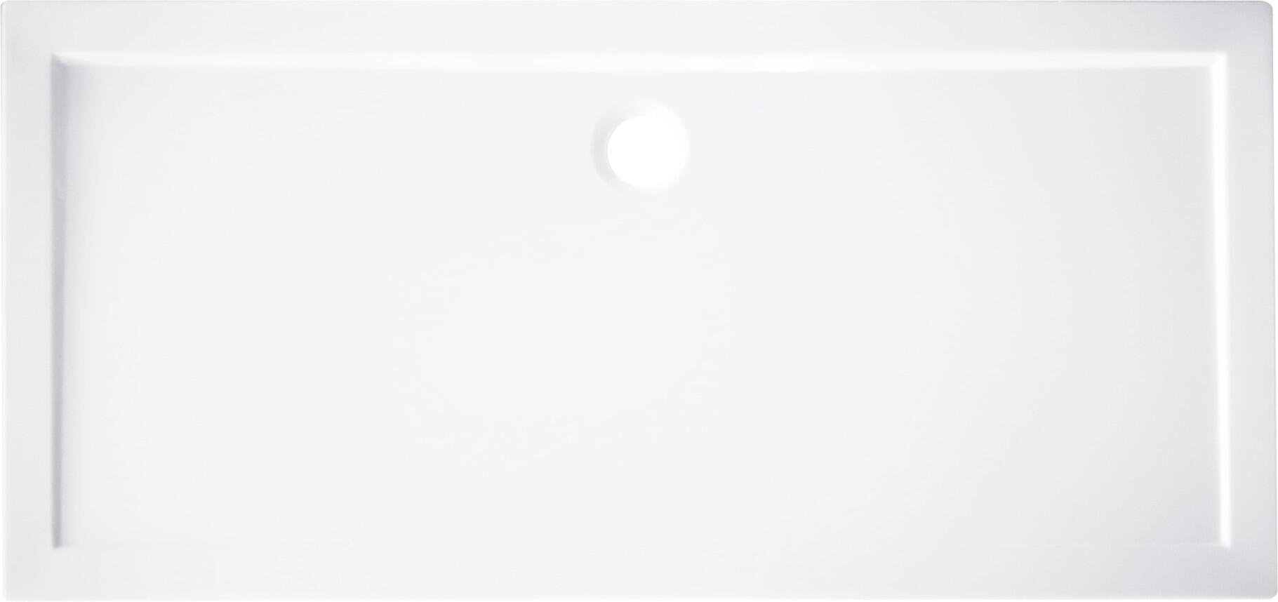 Piatto doccia acrilico rinforzato fibra di vetro Essential 70 x 170 cm bianco