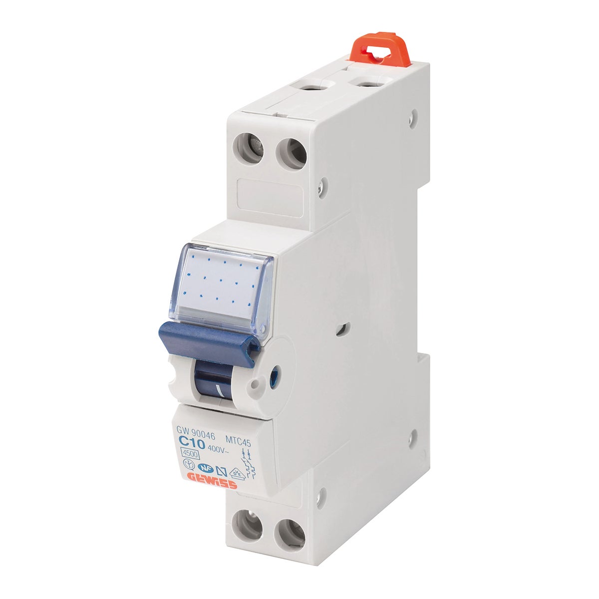 Interruttore magnetotermico GEWISS GW90028 1P +N 20A 4.5kA C 1 modulo 230V