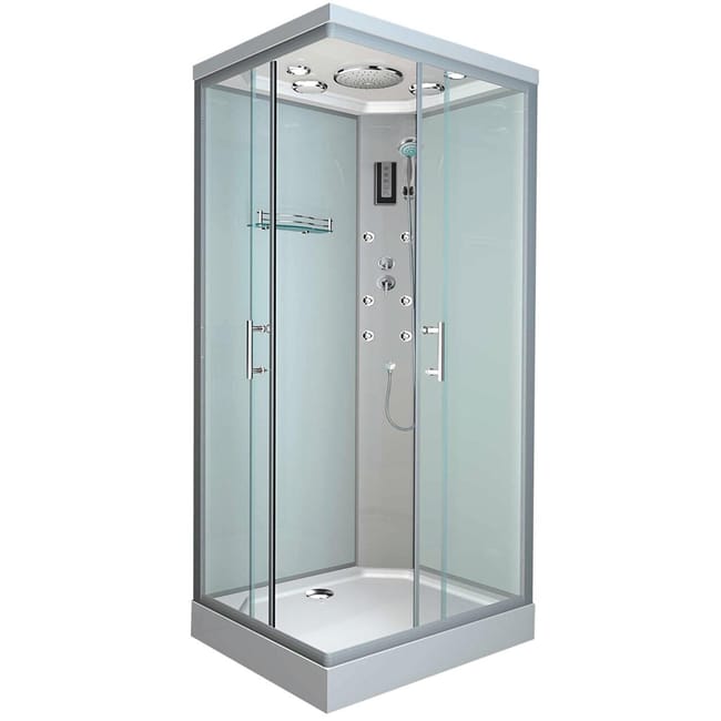 cabina doccia idromassaggio rettangolare klios 70 x 90 cm leroy merlin