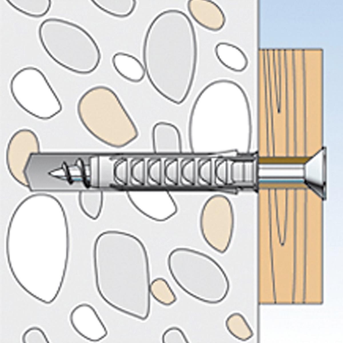 Tassello per materiale forato FISCHER SX, L 40 mm , Ø 8 mm, 10 pezzi - 2
