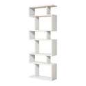 Libreria con 6 ripiani e protezione anticaduta, alta libreria per libri, attrezzature da garage Libreria con 6 ripiani e protezione anticaduta, alta libreria per libri, attrezzature da garage
