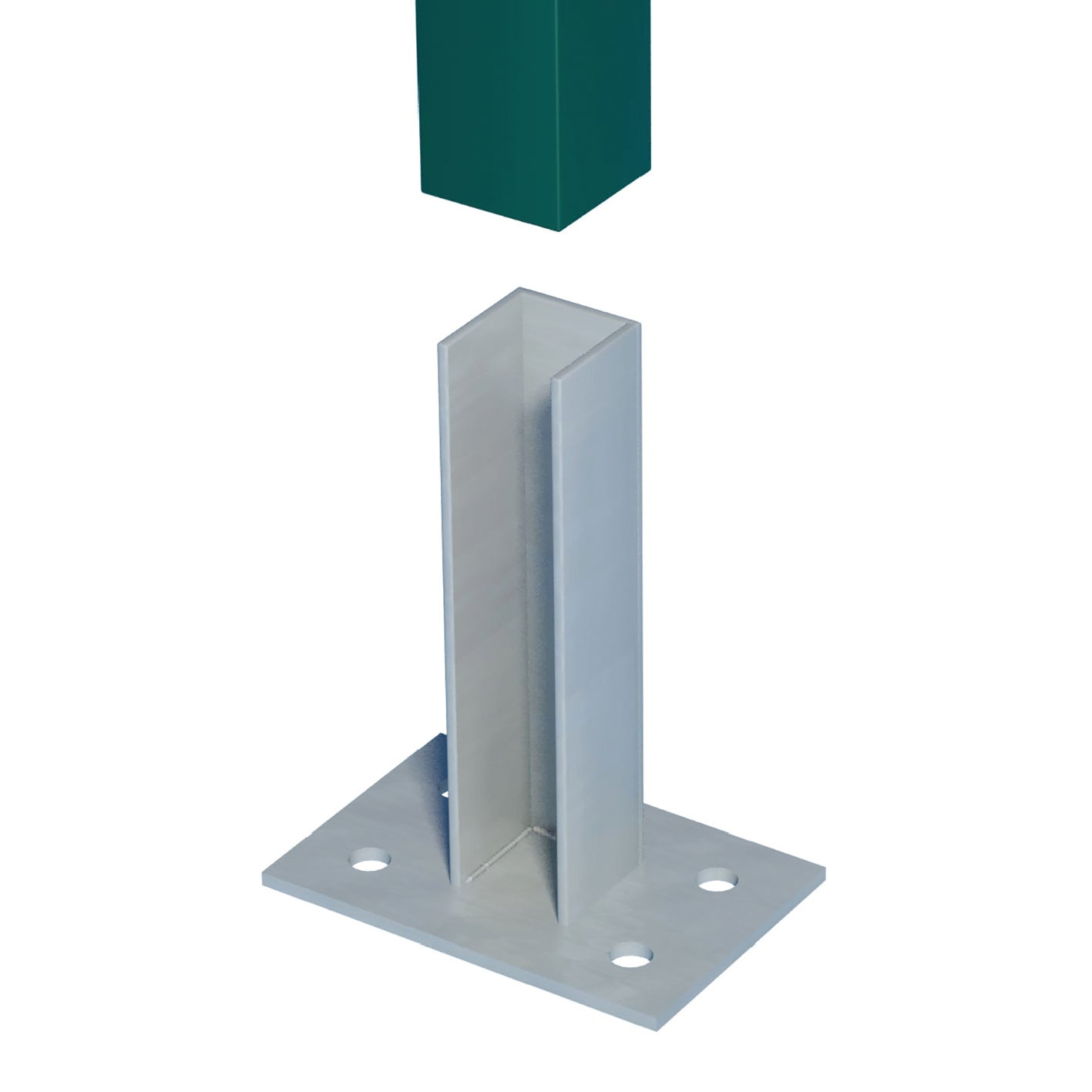 Supporto per fissare FERRO BULLONI in acciaio galvanizzato da fissare grigio L 10x H 21