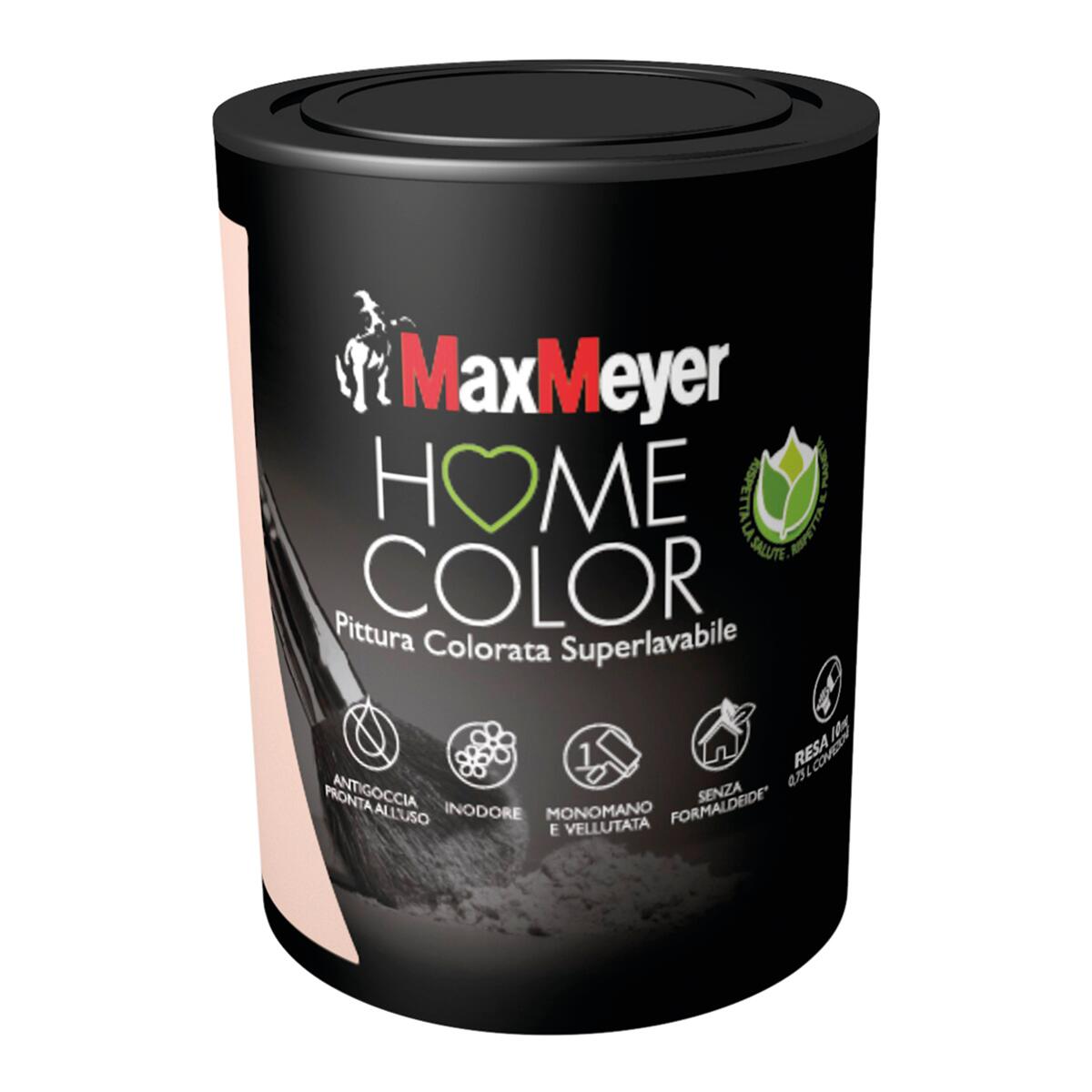 Pittura murale Super lavabile antigoccia MAX MEYER Home Color rosa romantic 2.5 L - 2