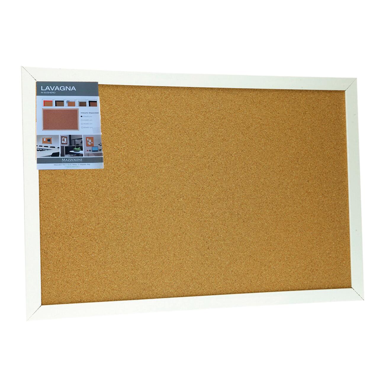 Lavagna lavagna in sughero bianco 45x60 cm