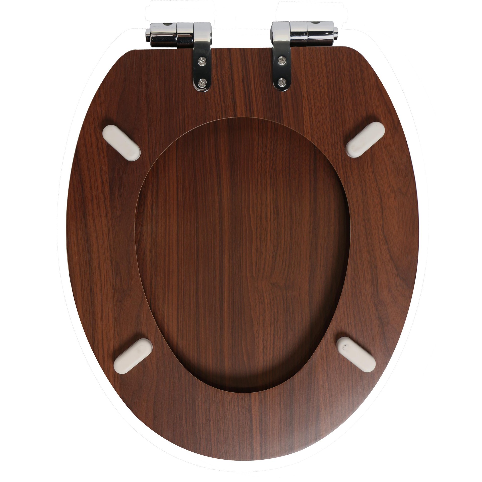 Copriwater ovale Universale Purity SENSEA mdf noce | Leroy Merlin
