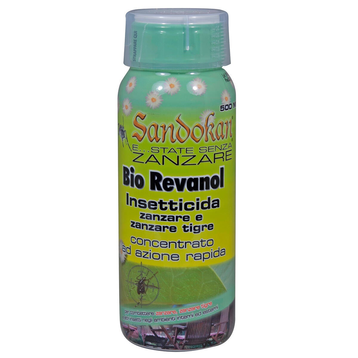Insetticida liquido per zanzare SANDOKAN Bio Revanol 500 ml