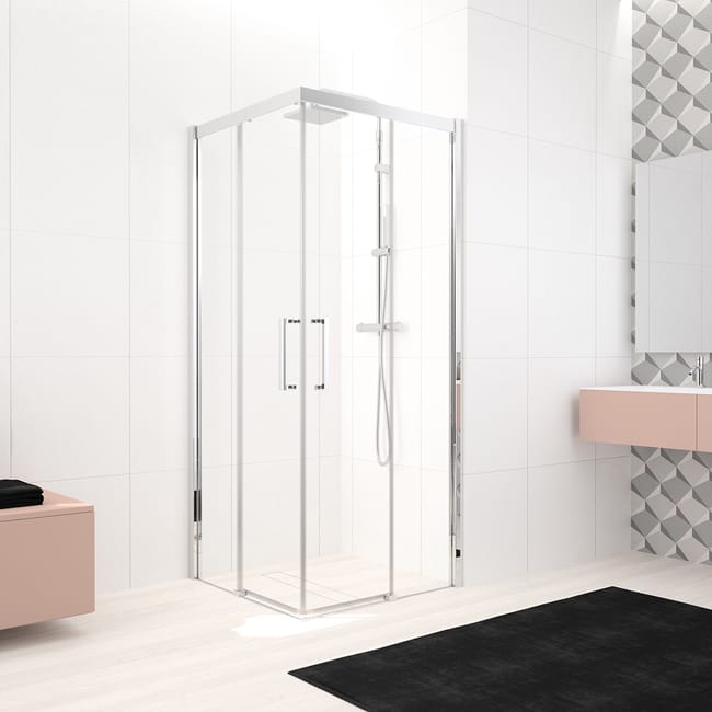 Porta Doccia Scorrevole Lead 100 Cm H 200 Cm In Vetro Temprato Spessore 8 Mm Trasparente Cromato Leroy Merlin Porta Doccia Nicchia Leroy Merlin