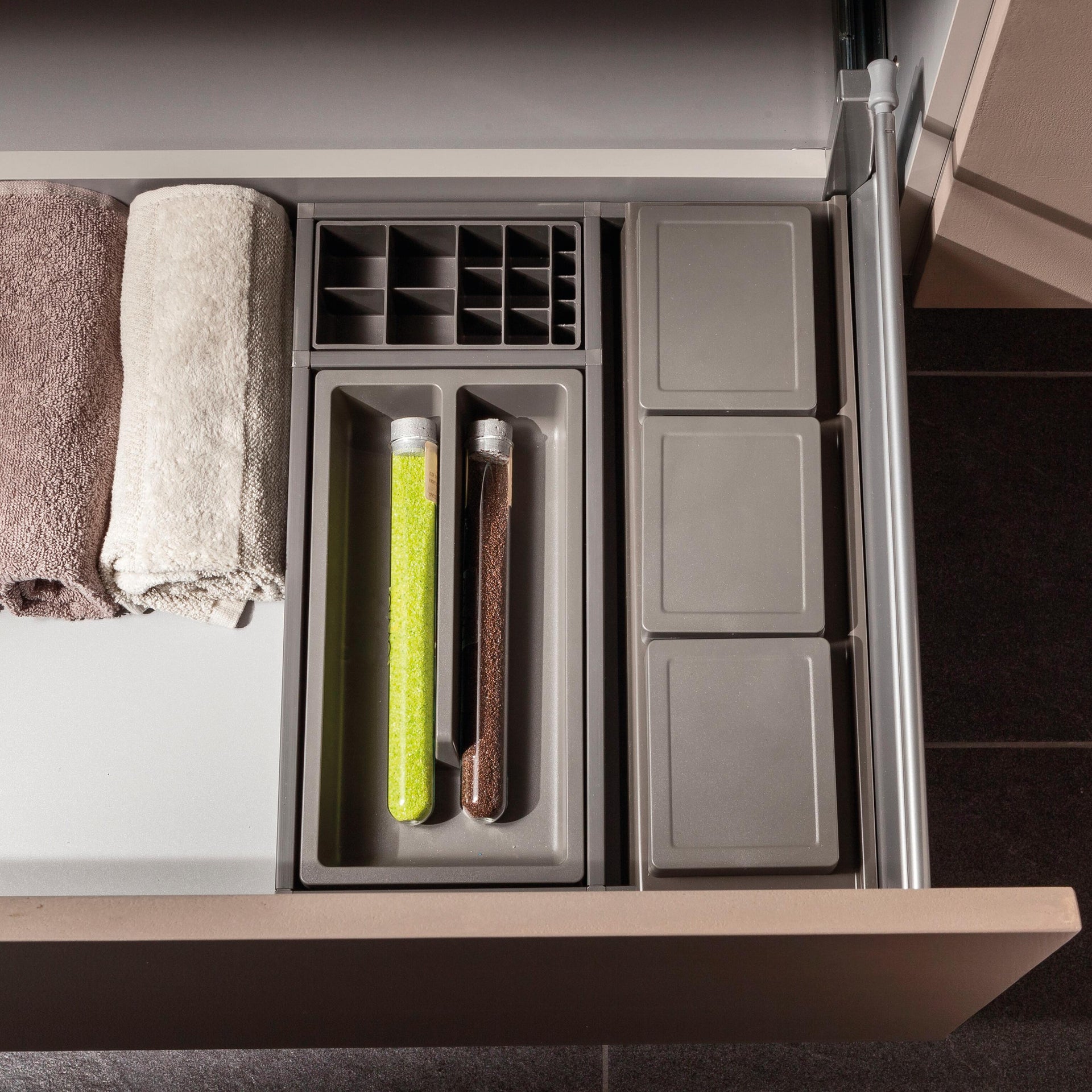 Organizer bagno grigio