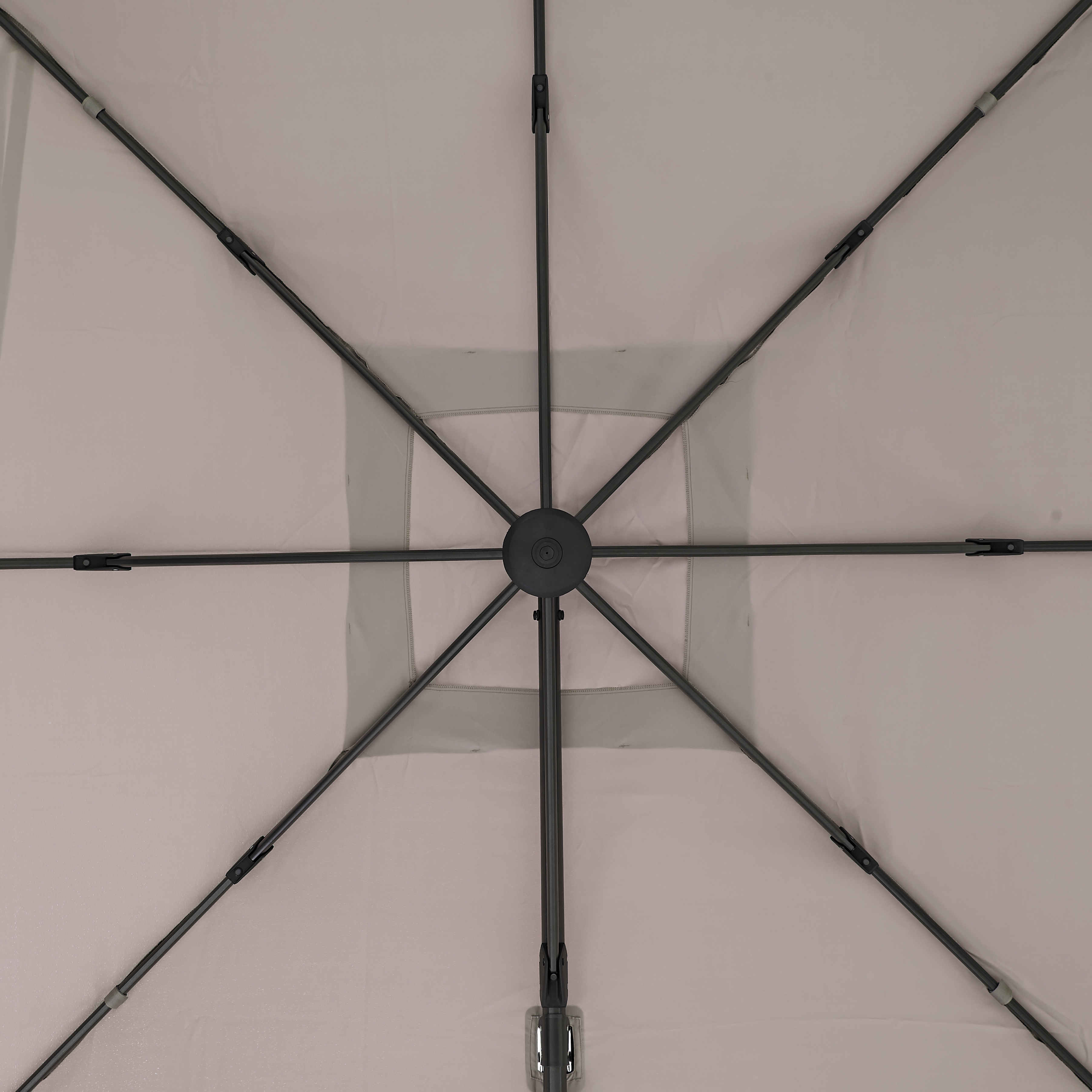 Telo di ricambio ombrellone Aura NATERIAL colore tortora 290 x 290 cm - 4