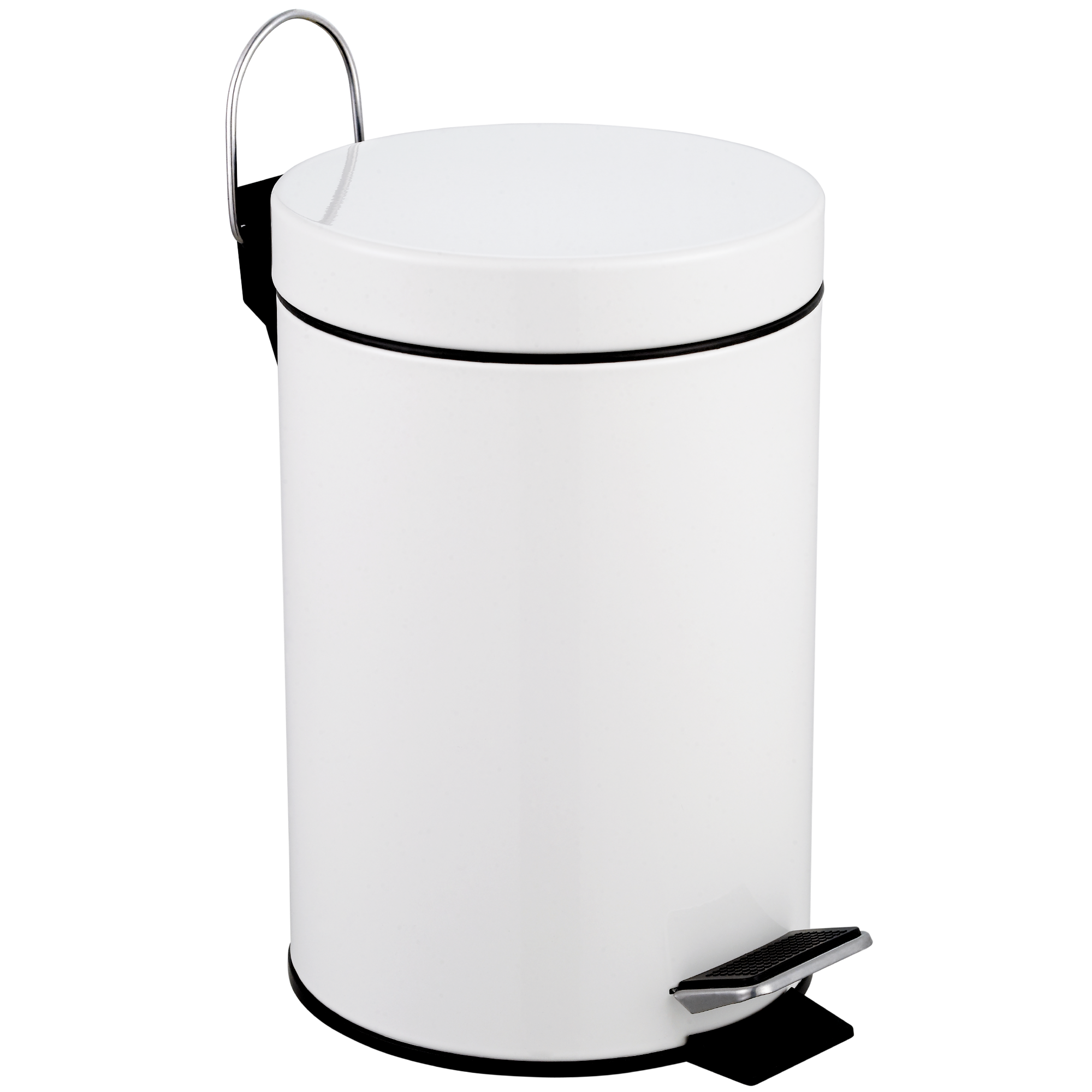 Pattumiera da bagno manuale touch bin bianco 3 Lin acciaio | Leroy Merlin