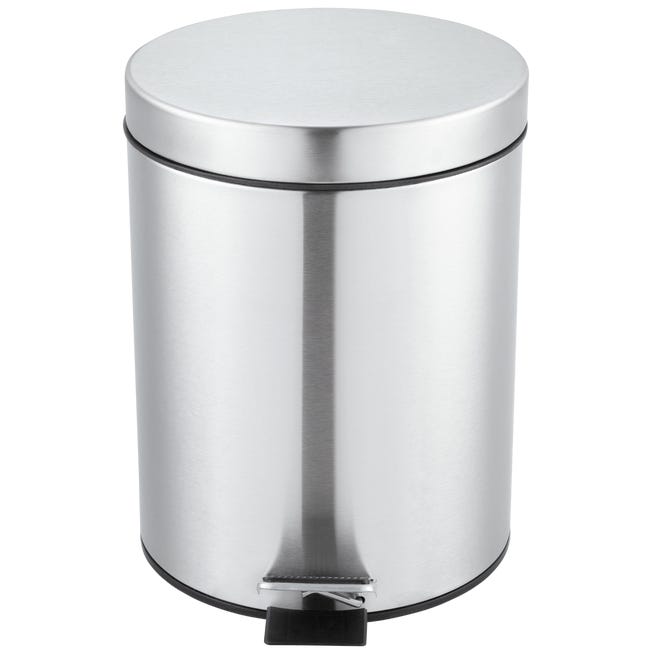 Pattumiera Da Bagno A Pedale Sensea 5 Lin Acciaio Leroy Merlin Rubinetto A Pedale Leroy Merlin