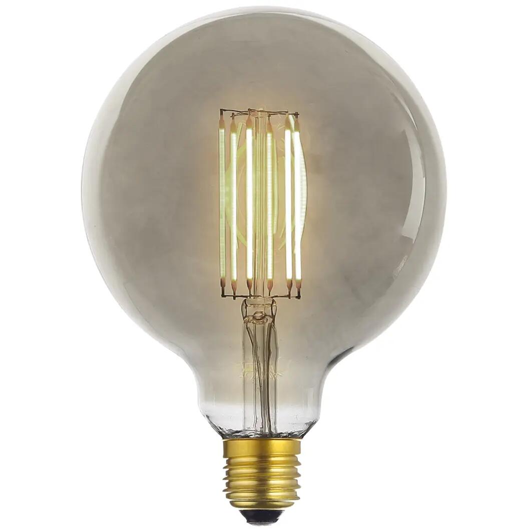 Lampadina decorativa LED, E27, Globo, Ambra, Luce calda, 6W=400LM (equiv 28 W), 360° dimmerabile, ON - 1
