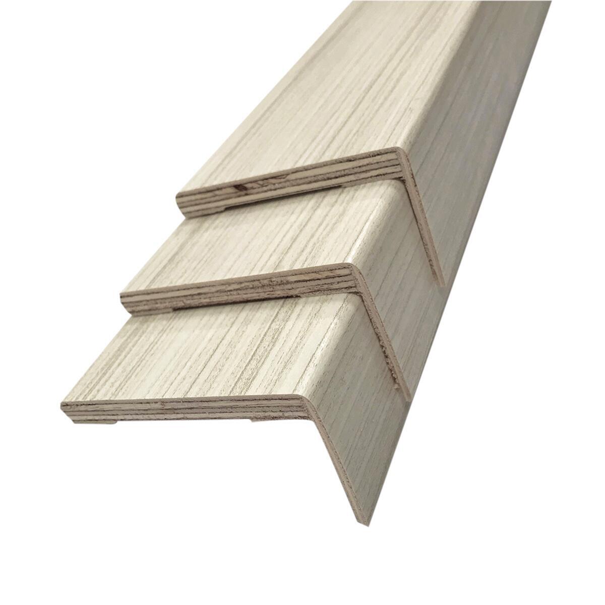Kit coprifilo Oxford in compensato spazzolato palissandro L 225 x P 10 x H 50 mm
