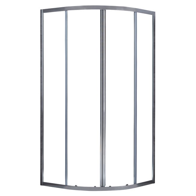 Box Doccia Semicircolare Scorrevole Essential 80 X 80 Cm H 185 Cm In Vetro Temprato Spessore 4 Mm Trasparente Cromato Leroy Merlin Box Doccia Semicircolare Leroy Merlin