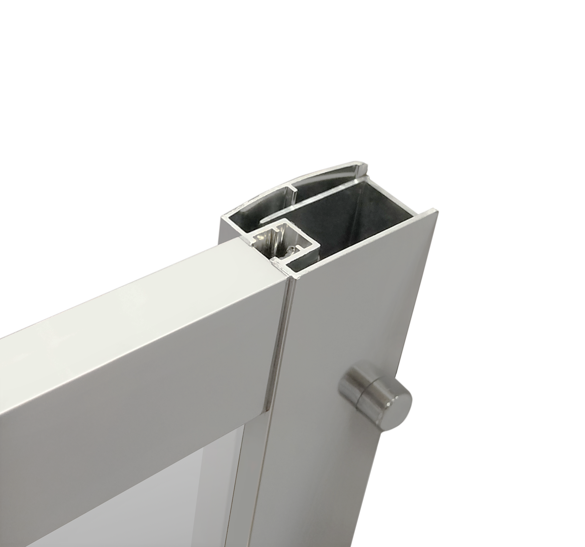 Profilo F4 Per Vetro Doccia Da 4 Mm – Baffo 18 Mm, Verticale, Made In Italy, Stecca Da 200 Cm