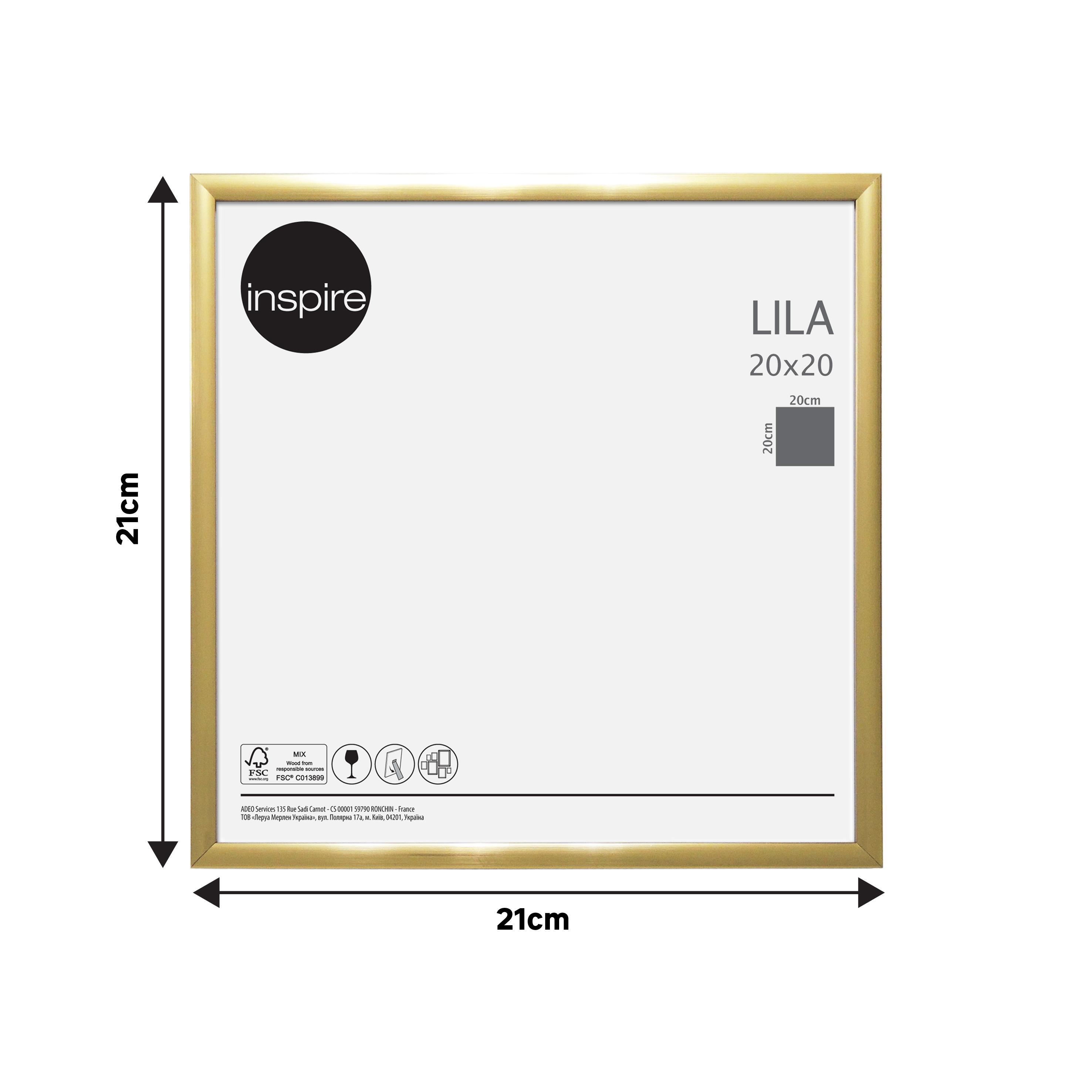 Cornice INSPIRE Lila oro per foto da 20x20 cm - 3